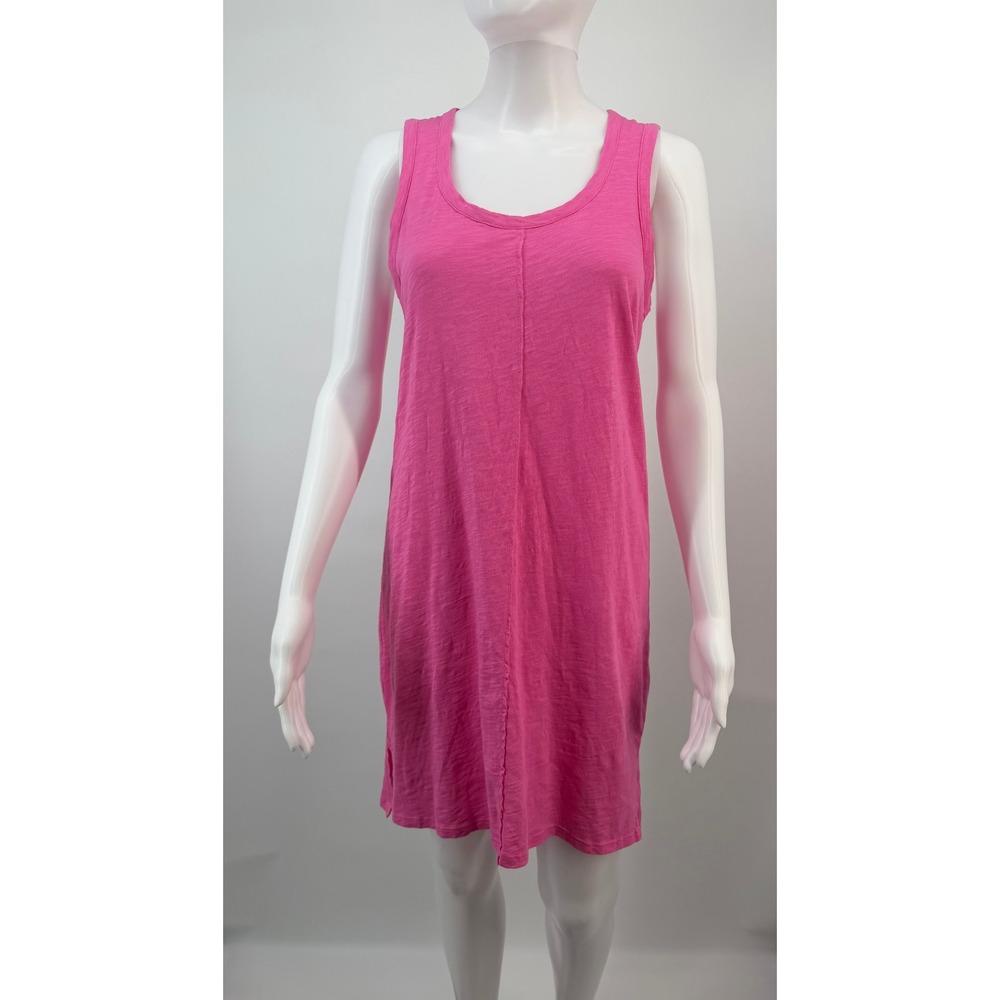 Bobi Los Angeles Gumball Pink Sleeveless Scoop Neck Tank Dress